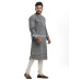 Men Ash Woven Design Angrakha Pattern Long Kurta (NS101) Men Ash Woven Design Angrakha Pattern Long Kurta (NS101)